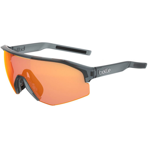 Bolle Lightshifter XL Photochromic Sunglasses, Black Frost/Phantom Brown Red